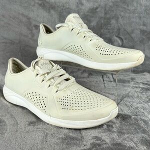 Crocs Men LiteRide 360 Pacer US Men's 12 Almost White Lace Up Waterproof Shoes‎